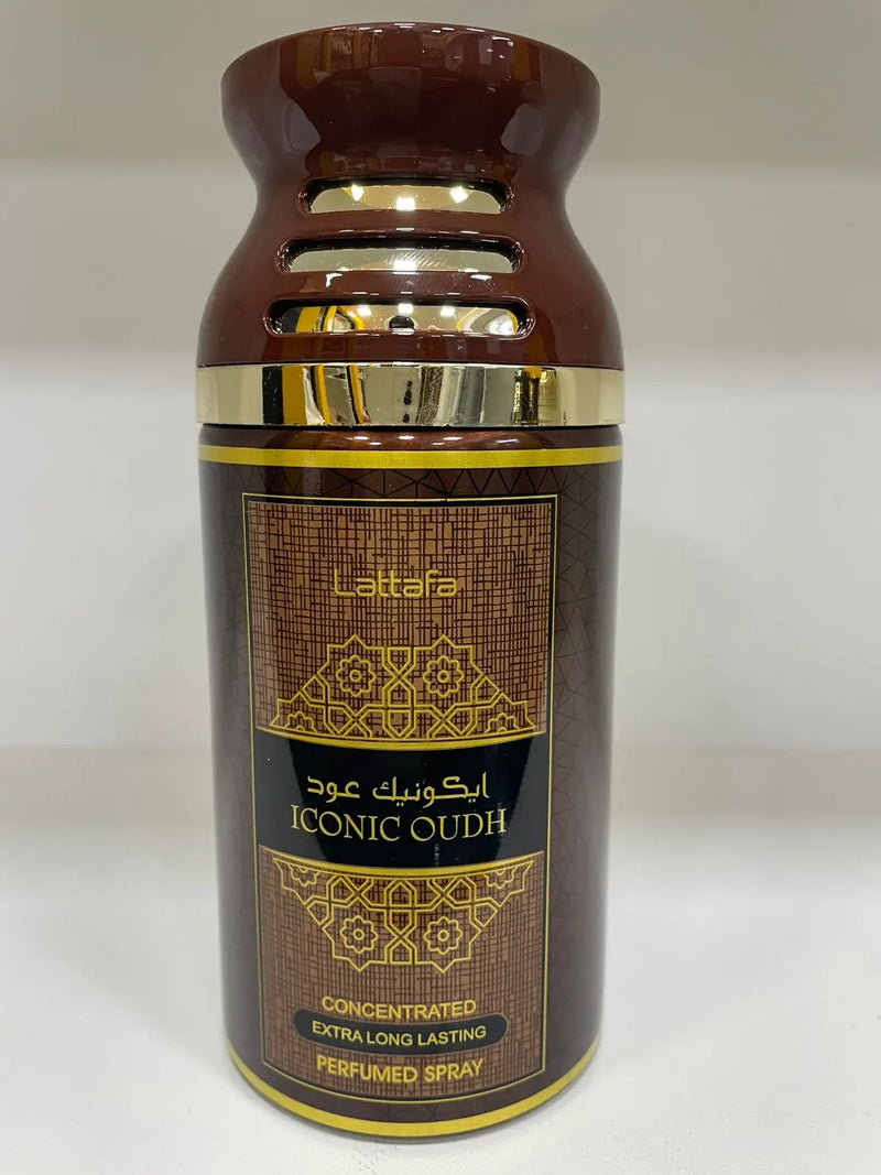 Perfume Árabe Corporal Desodorante Iconic Oudh Lattafa 250ml